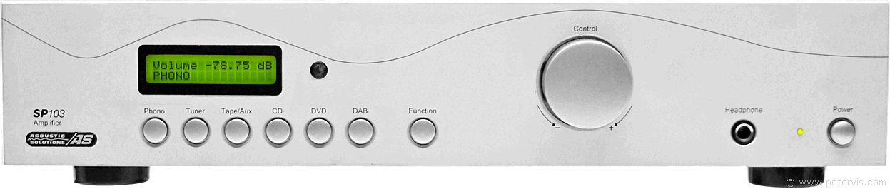 SP103 Amplifier Front Controls