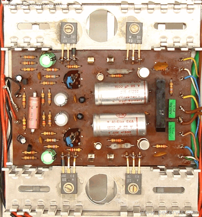 Amplifier PCB Before Repair