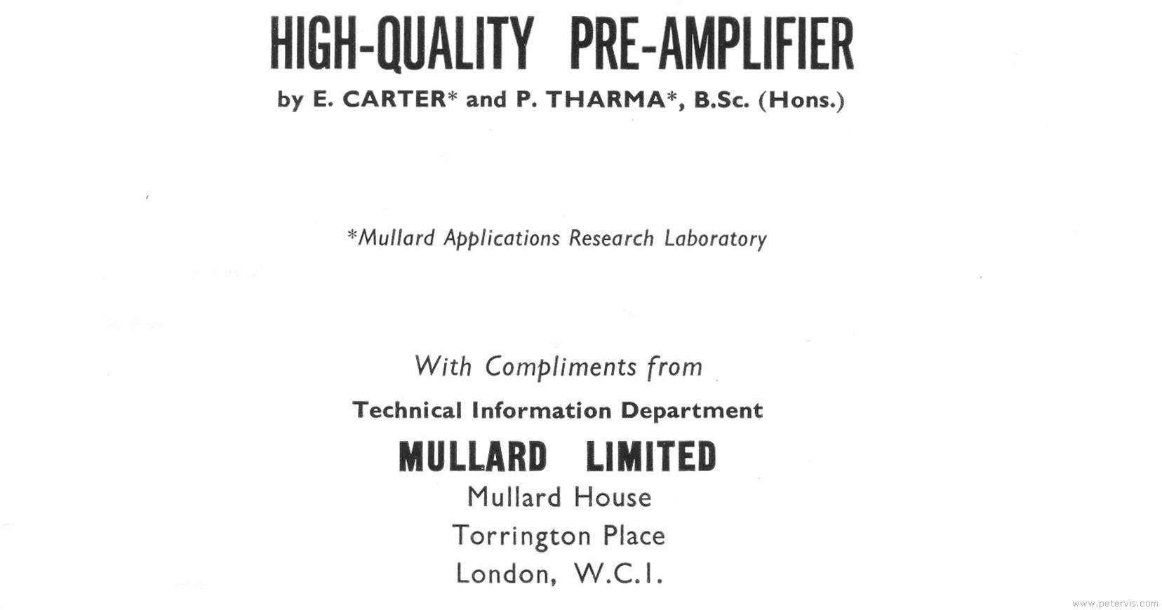 Pre-amplifier