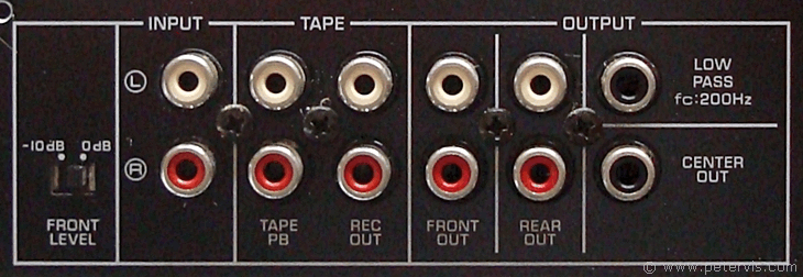 Input/Output RCA sockets