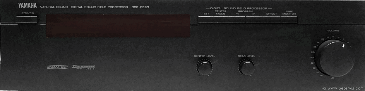 Yamaha DSP-E390 Front Controls