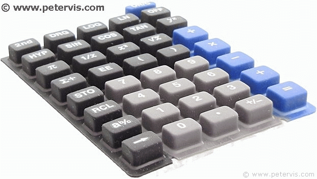 TI-30X Rubber Keys Large View