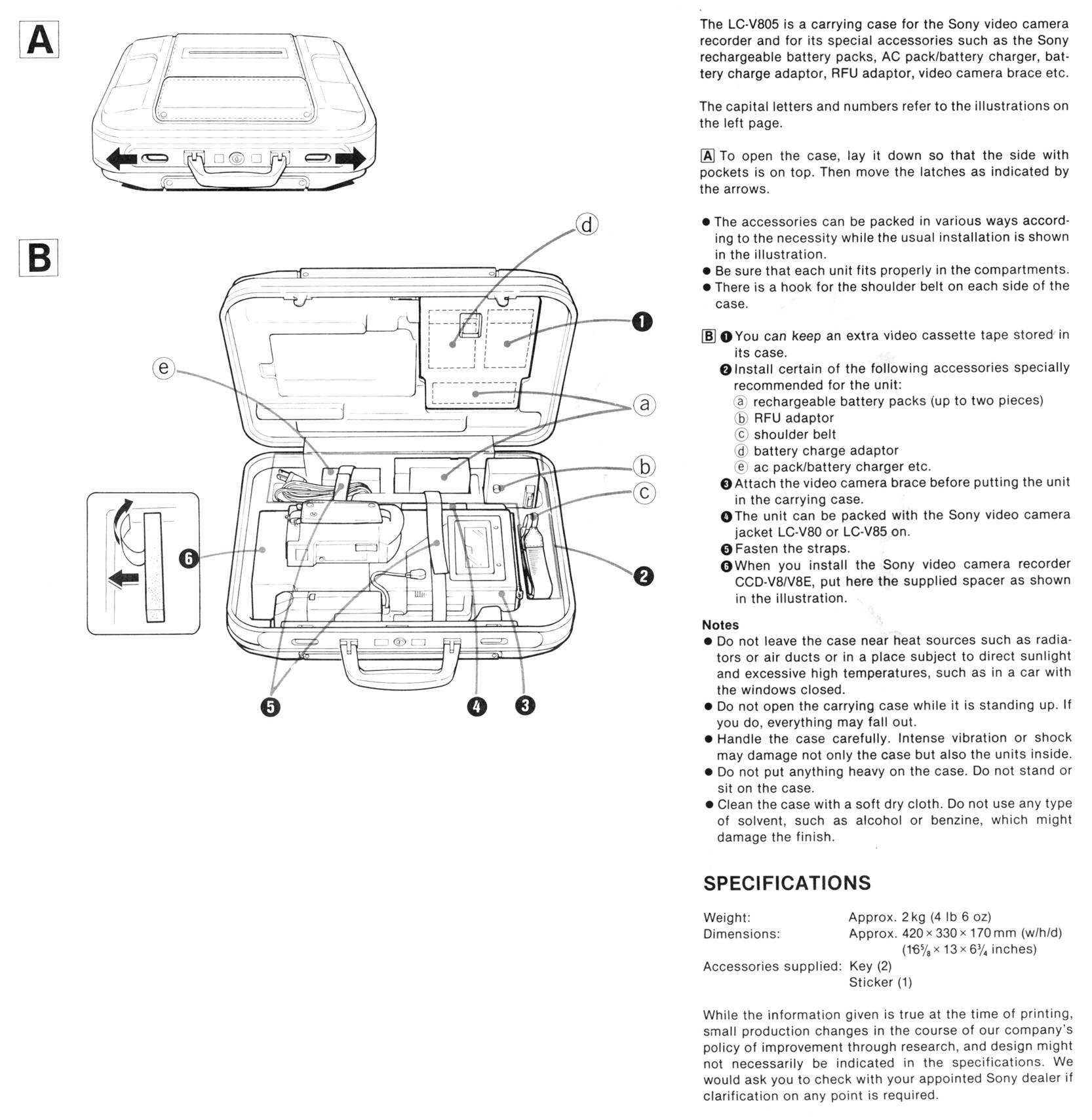 Case Spec and Instructions