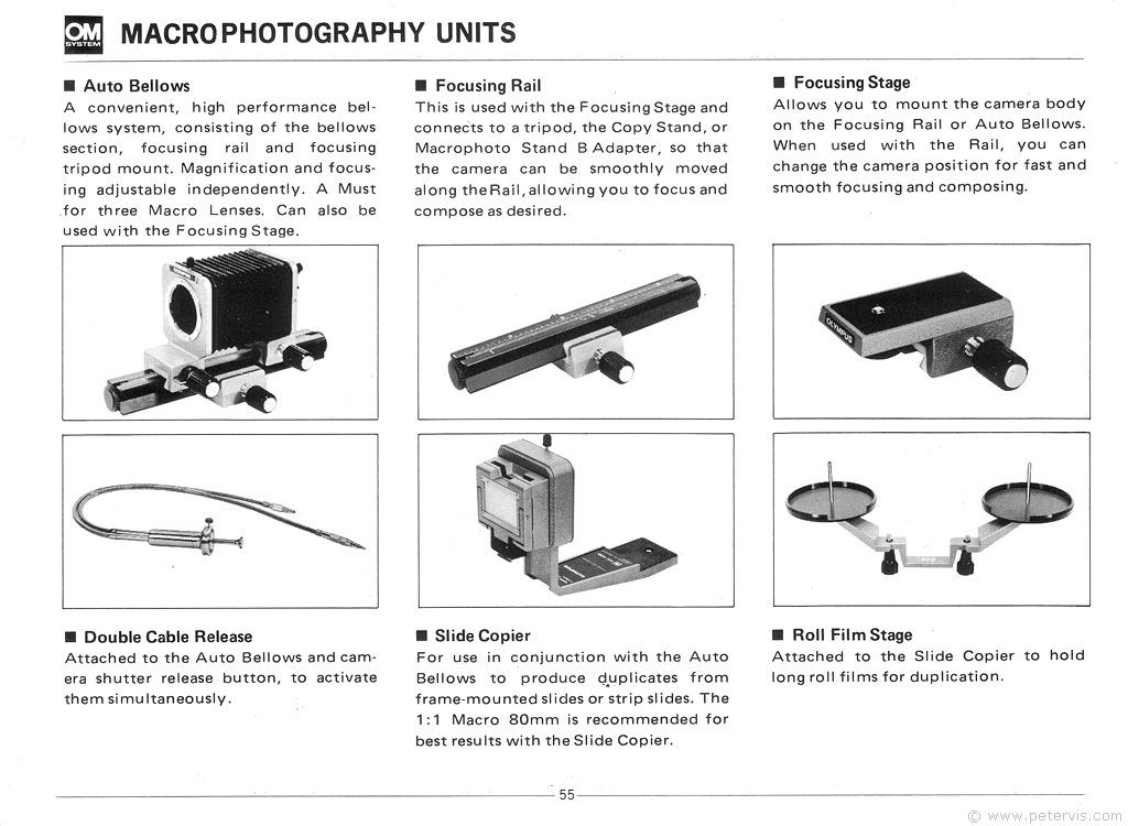 Olympus Macro Photography Equipment