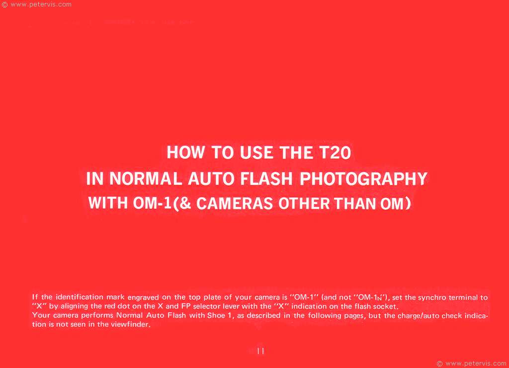 How to Use Olympus T20 Flash