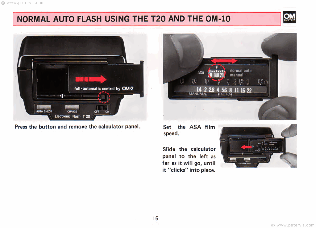 Normal and Auto Flash with Olympus OM10