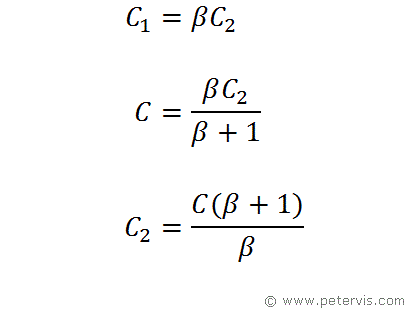 Calculate Capacitance Ratios