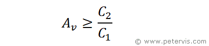 Voltage Gain and Capacitance Ratios