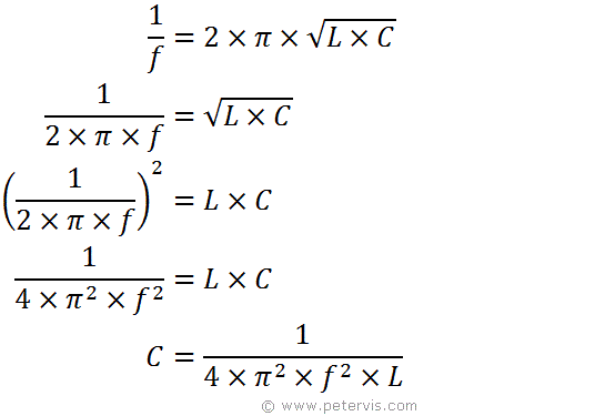 Transposing for Capacitor