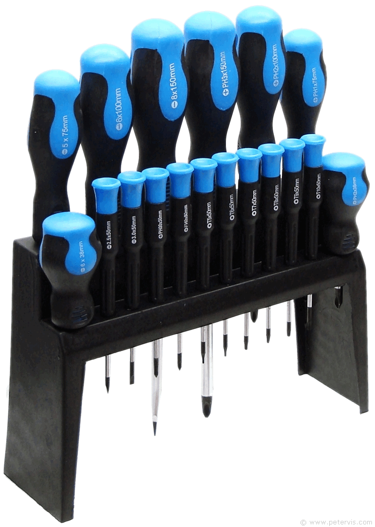 Chrome Vanadium Screwdriver Set