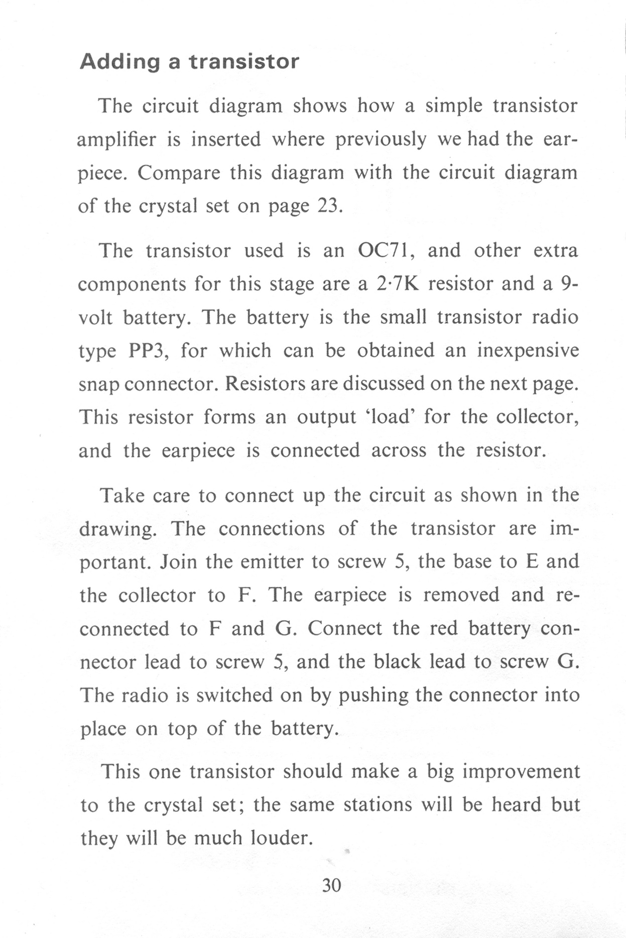 Adding A Transistor