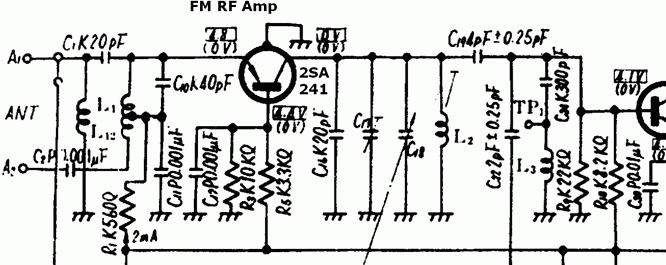 National Panasonic T-100F FM RF Amp