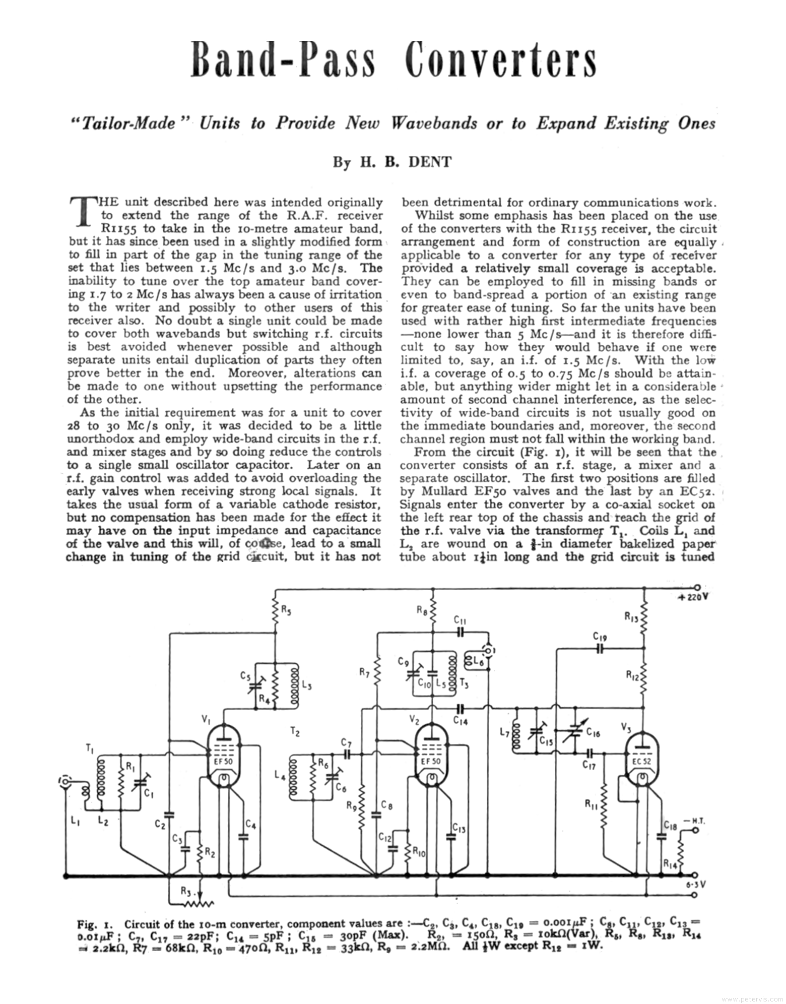 R1155 Waveband Modification Page 1