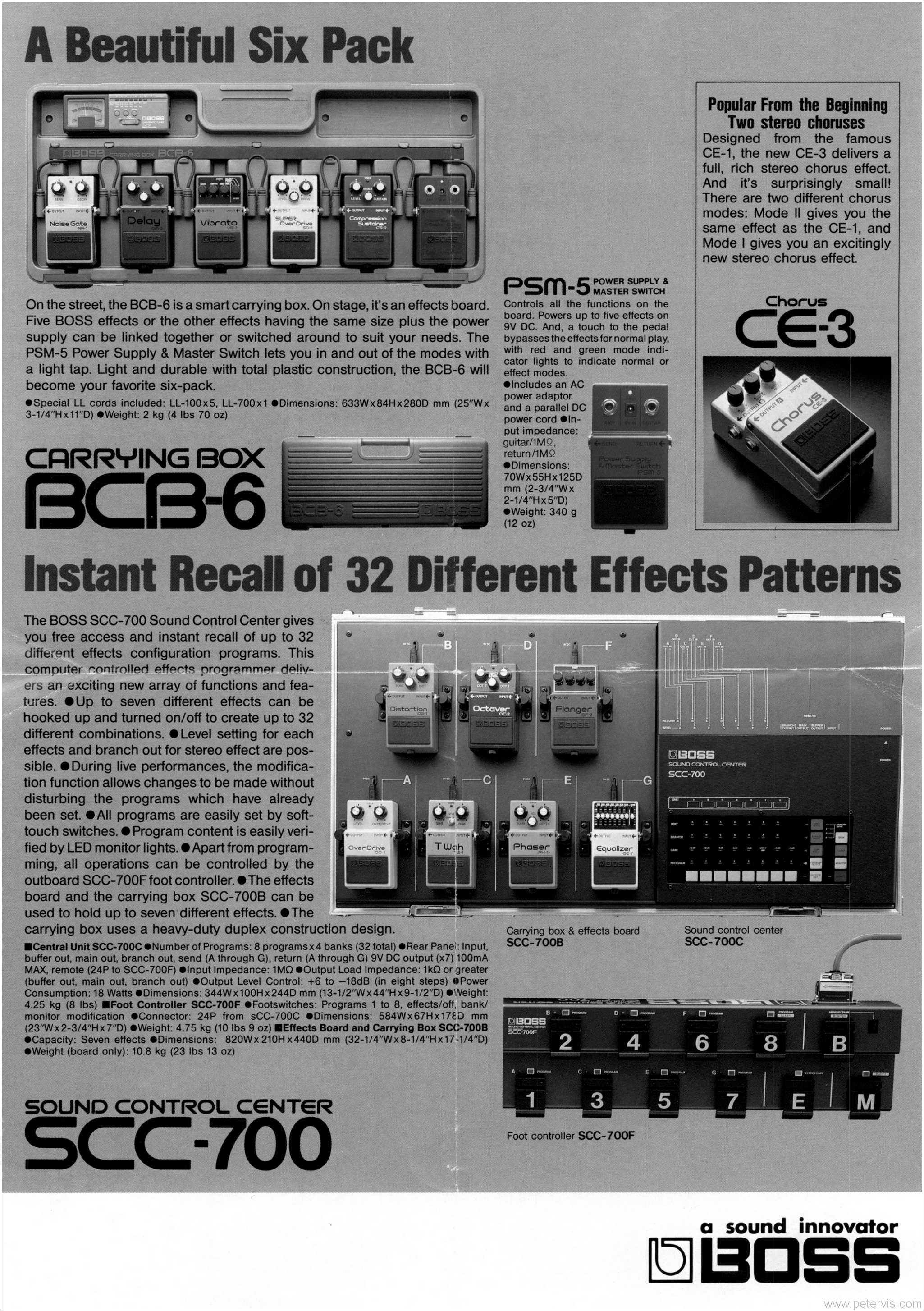 Boss BCB-6 and PSM-5