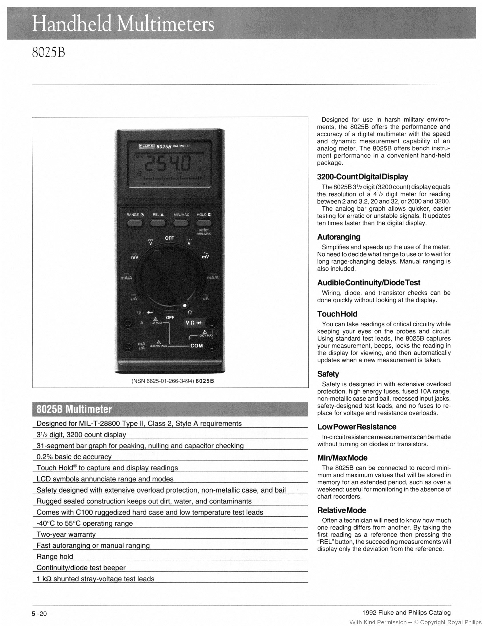 Fluke 8025B