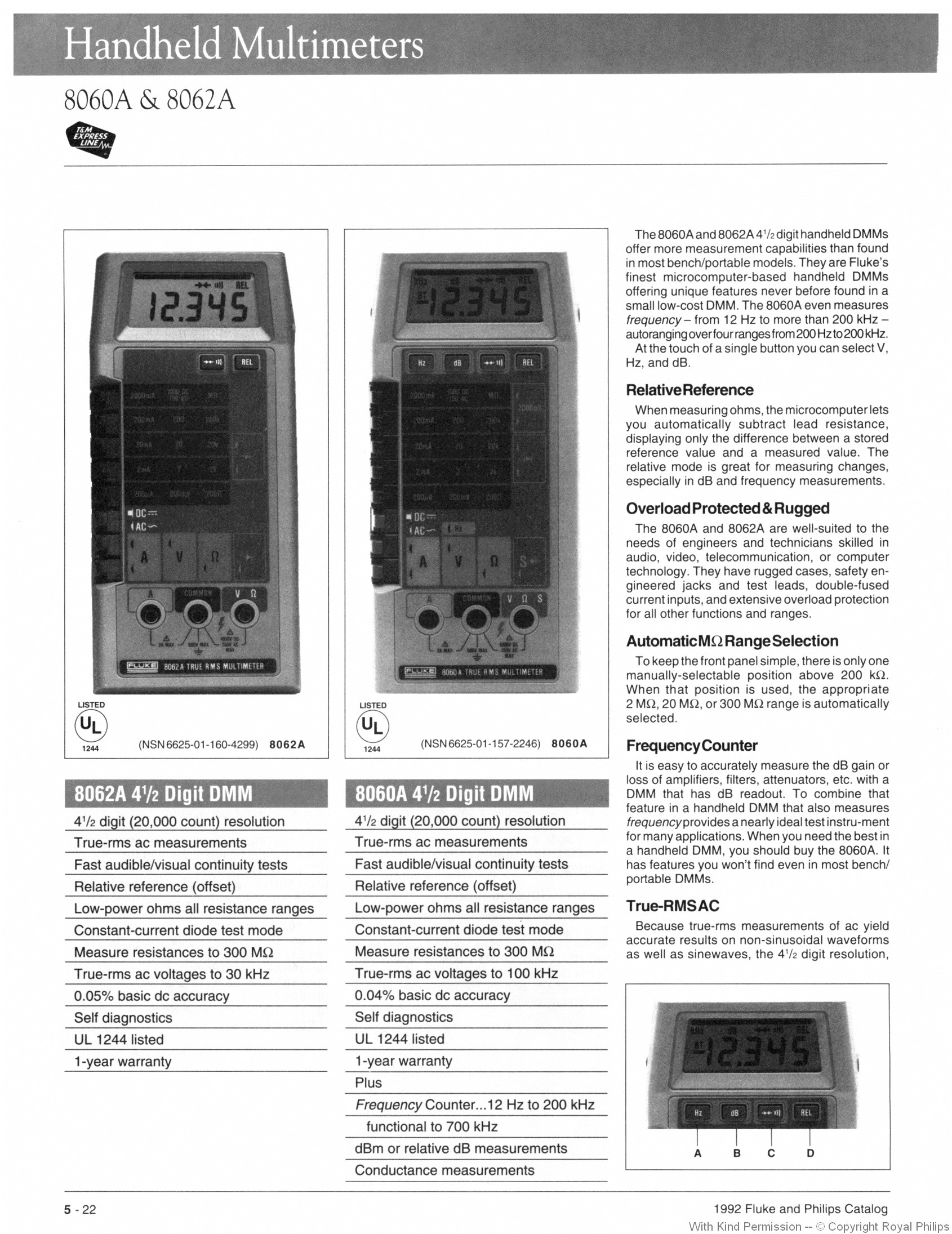 Fluke 8060A and 8062A