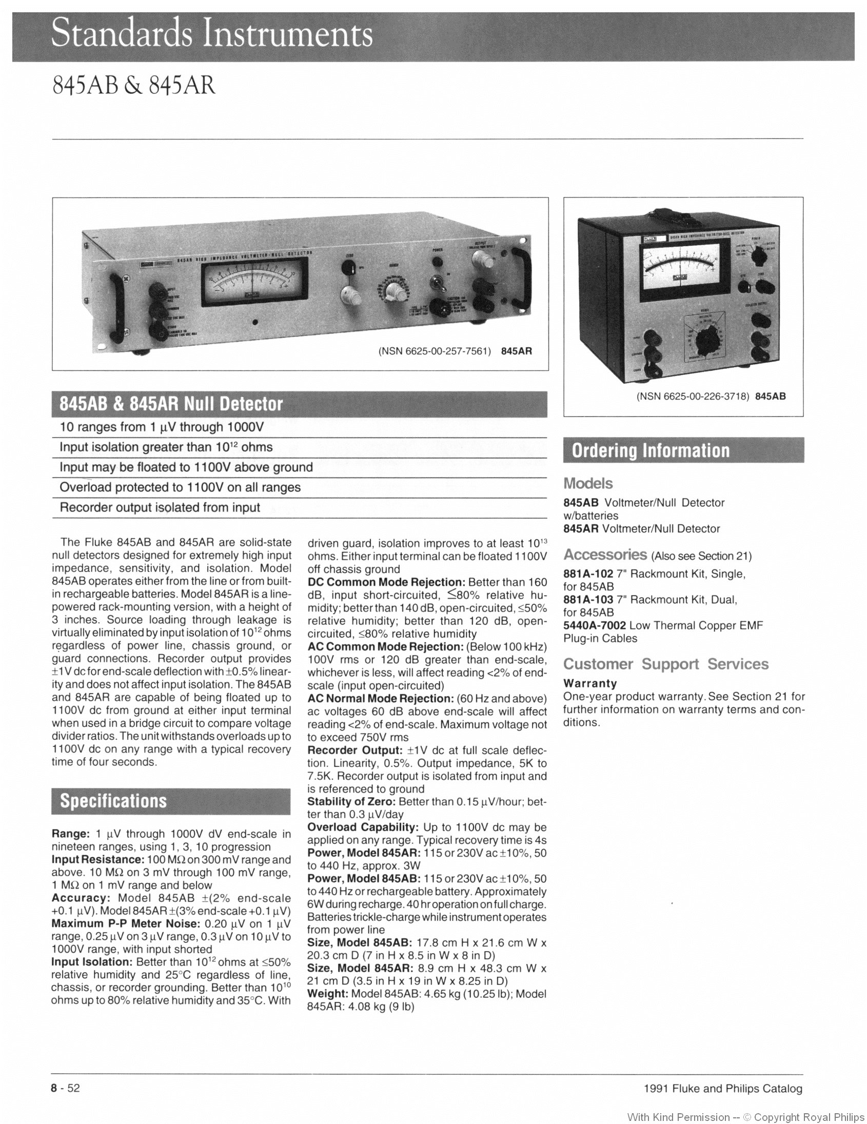 Fluke 845AB and 845AR