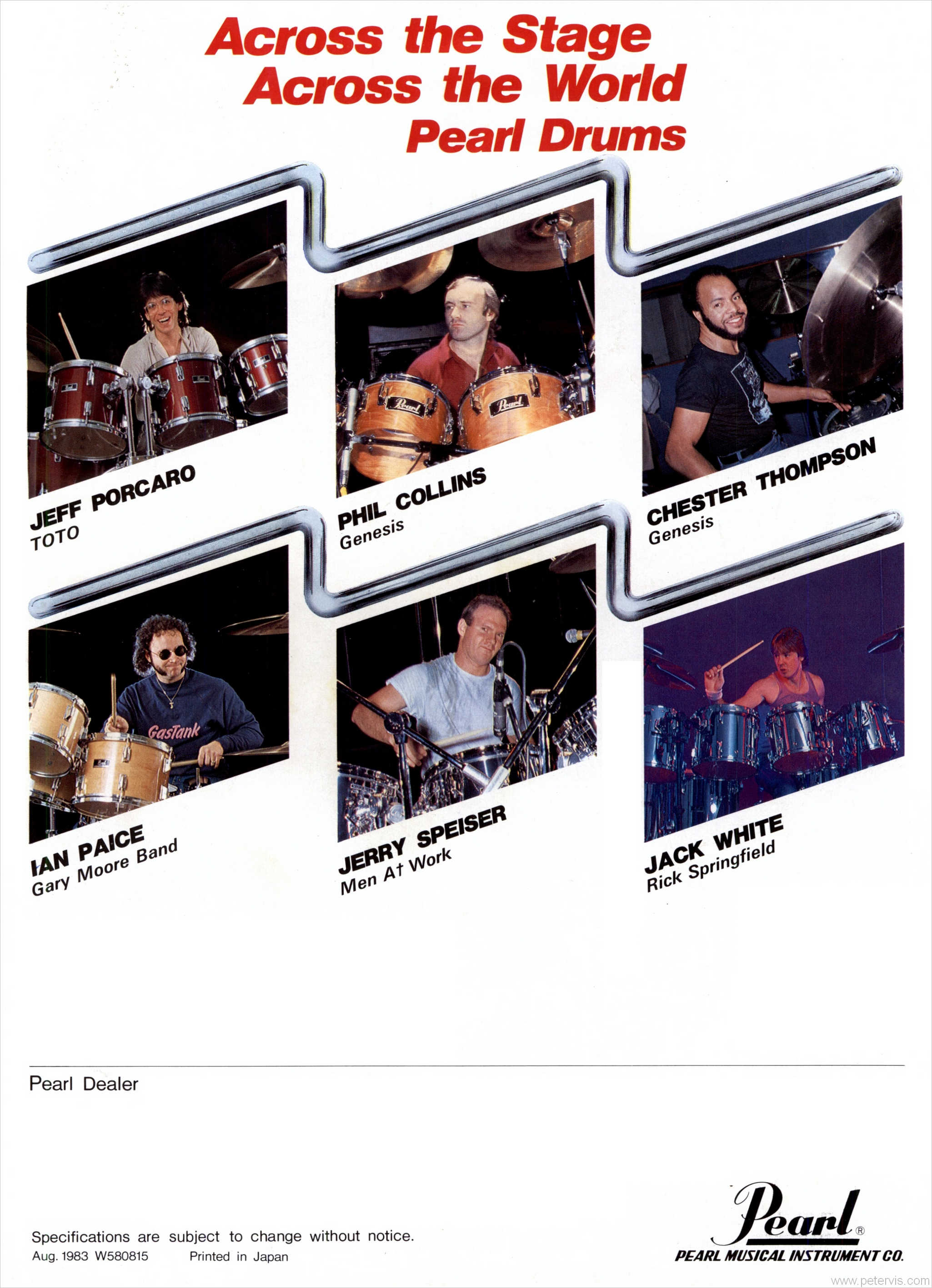 FAMOUS PEOPLE WHO USED PEARL DRUMS