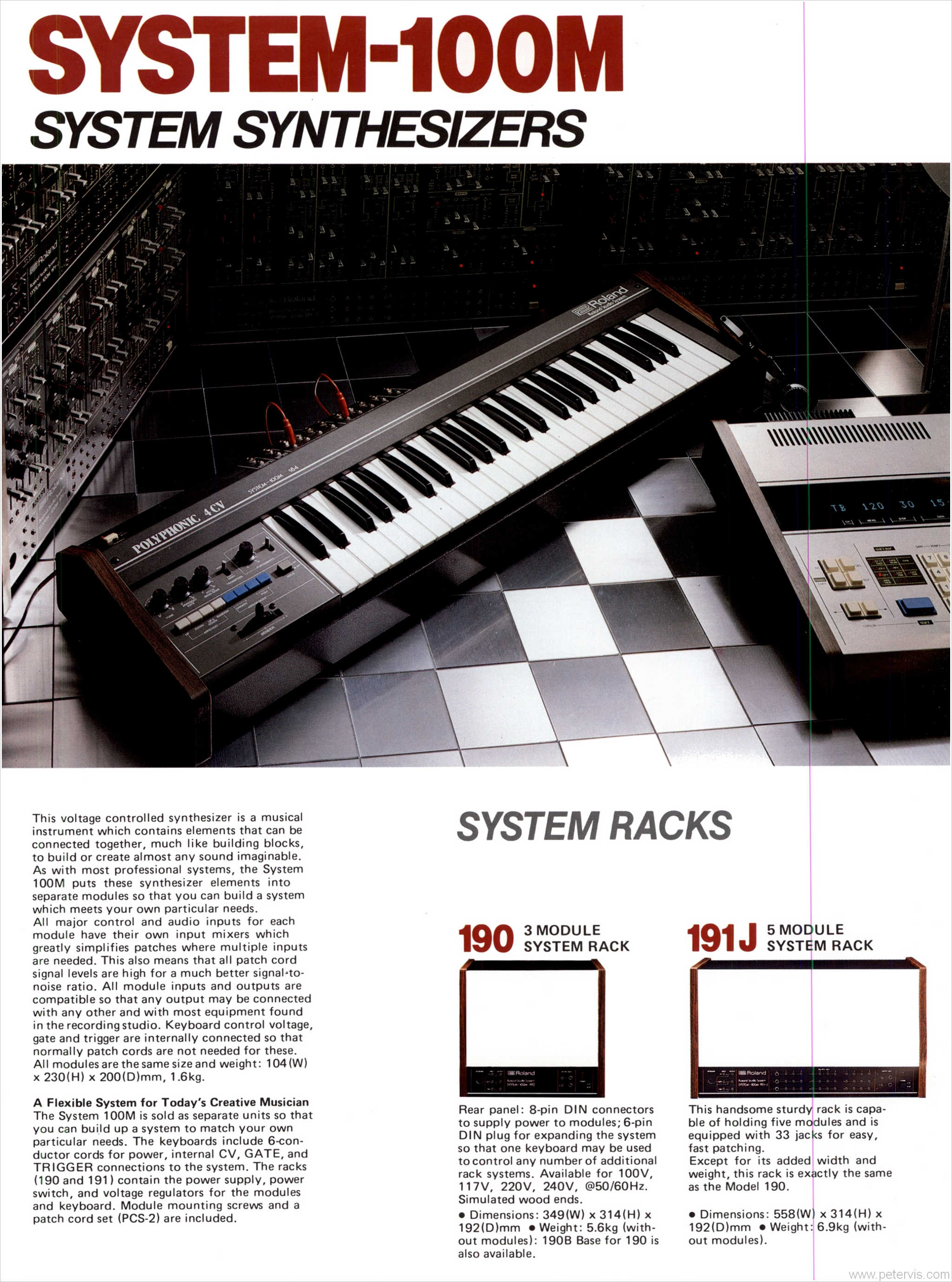 ROLAND SYSTEM RACKS 190 AND 191J