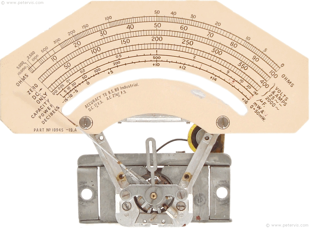 AVO Model 7 Mk2 Meter Dial