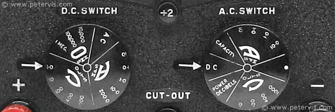 Avometer Model 7 Mk2 Range Switches