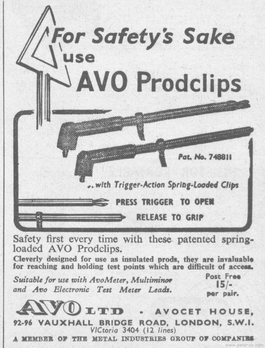 Avometer probes, multimeter probes