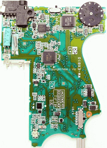 Sony WM-EX610 PCB