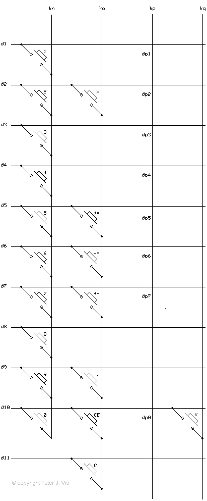 Keyboard Matrix Circuit