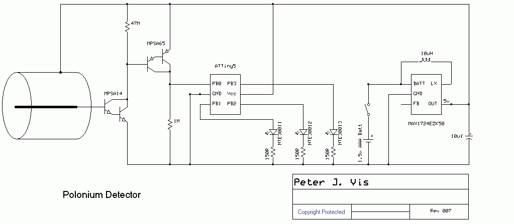 Polonium Detector Circuit Diagram