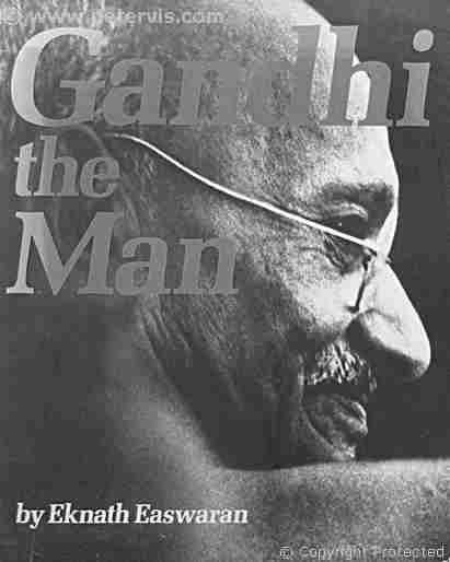 The front book cover image of Mahatma Gandhi.