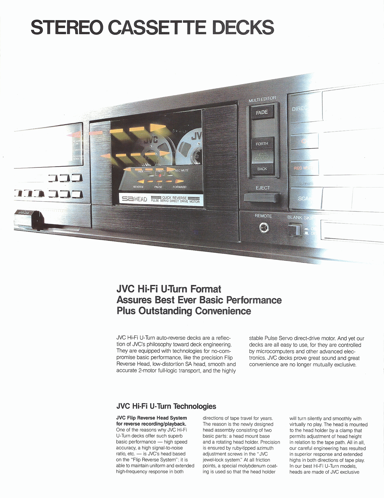 Stereo Cassette Decks