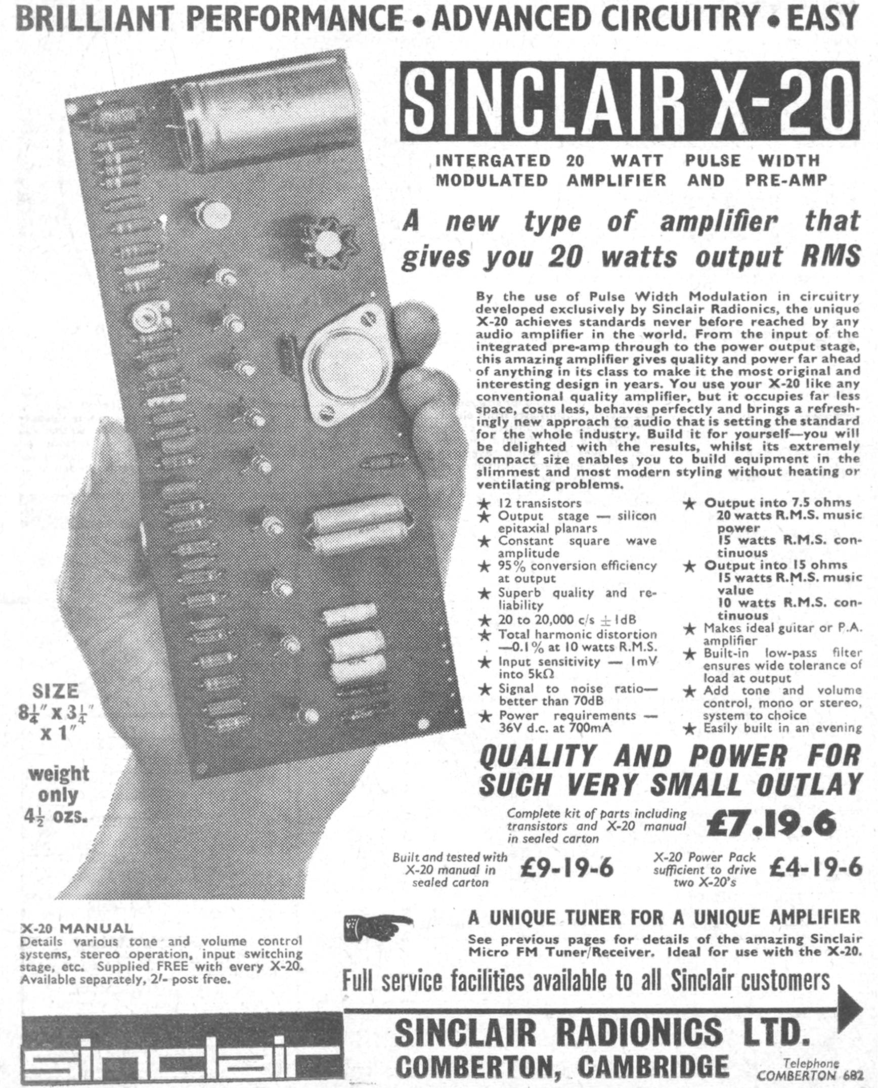 Sinclair X-20 Amplifier