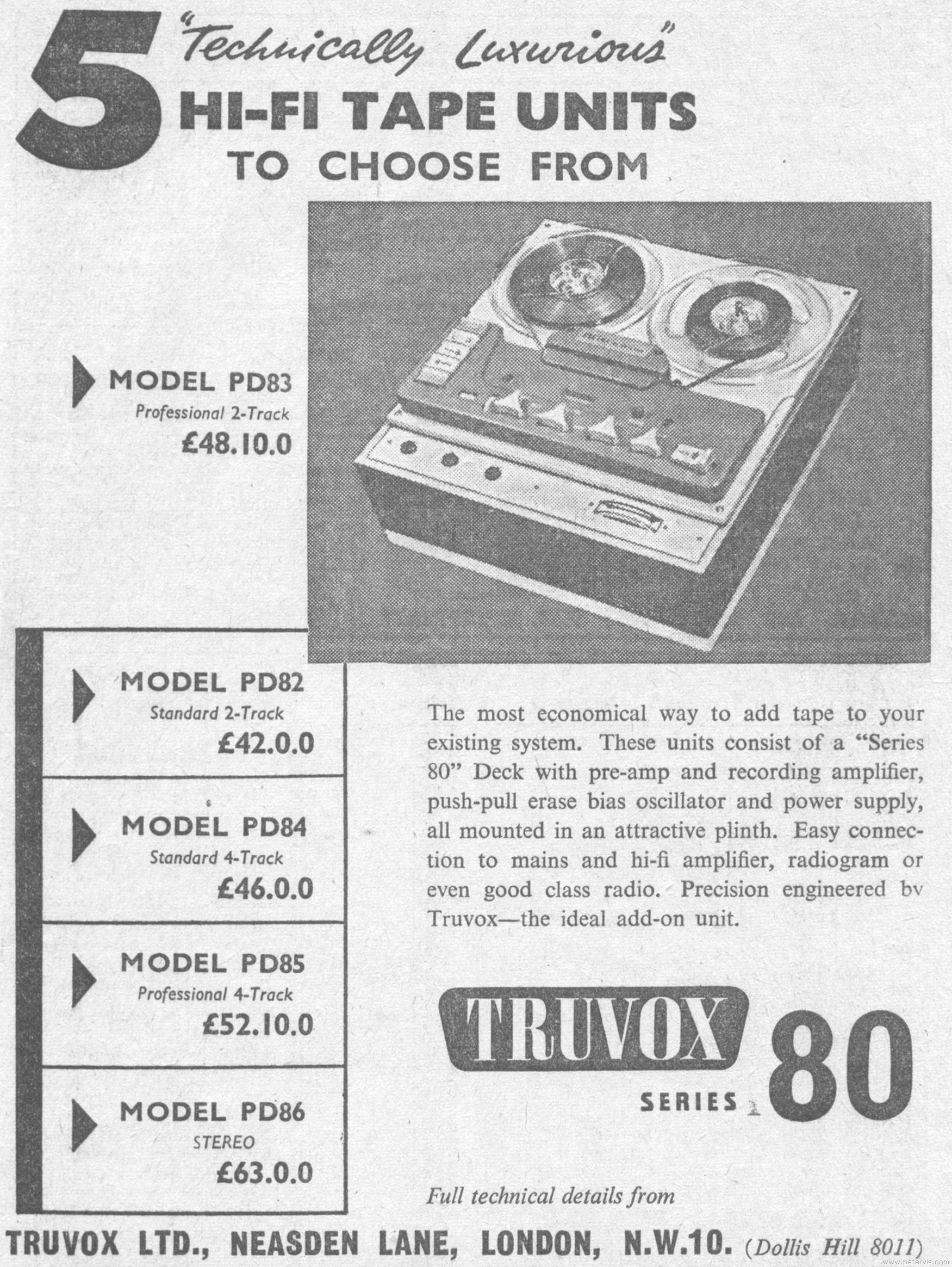 Truvox Series 80 Reel-2-Reel