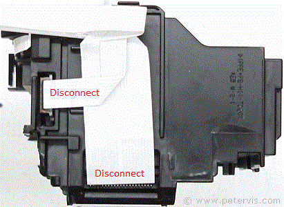 Disconnecting Two Ribbon Cables