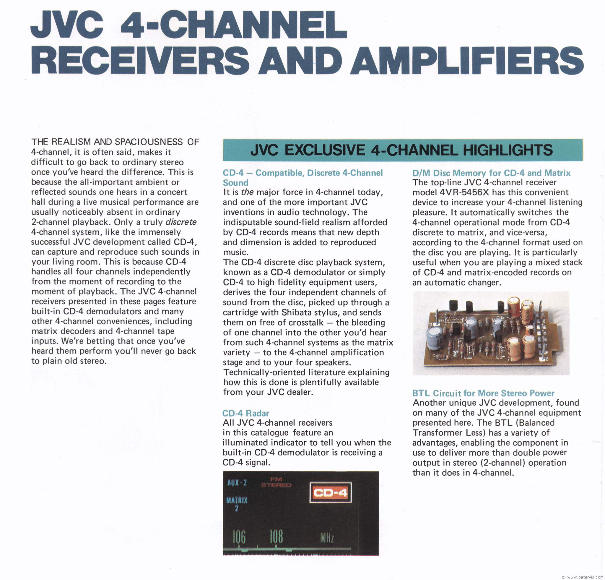 JVC Quardaphonic Matrix Systems