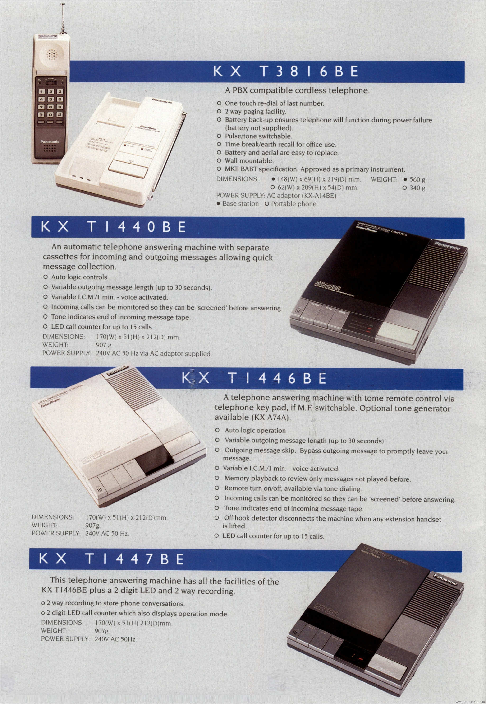 KX-T Range Phones