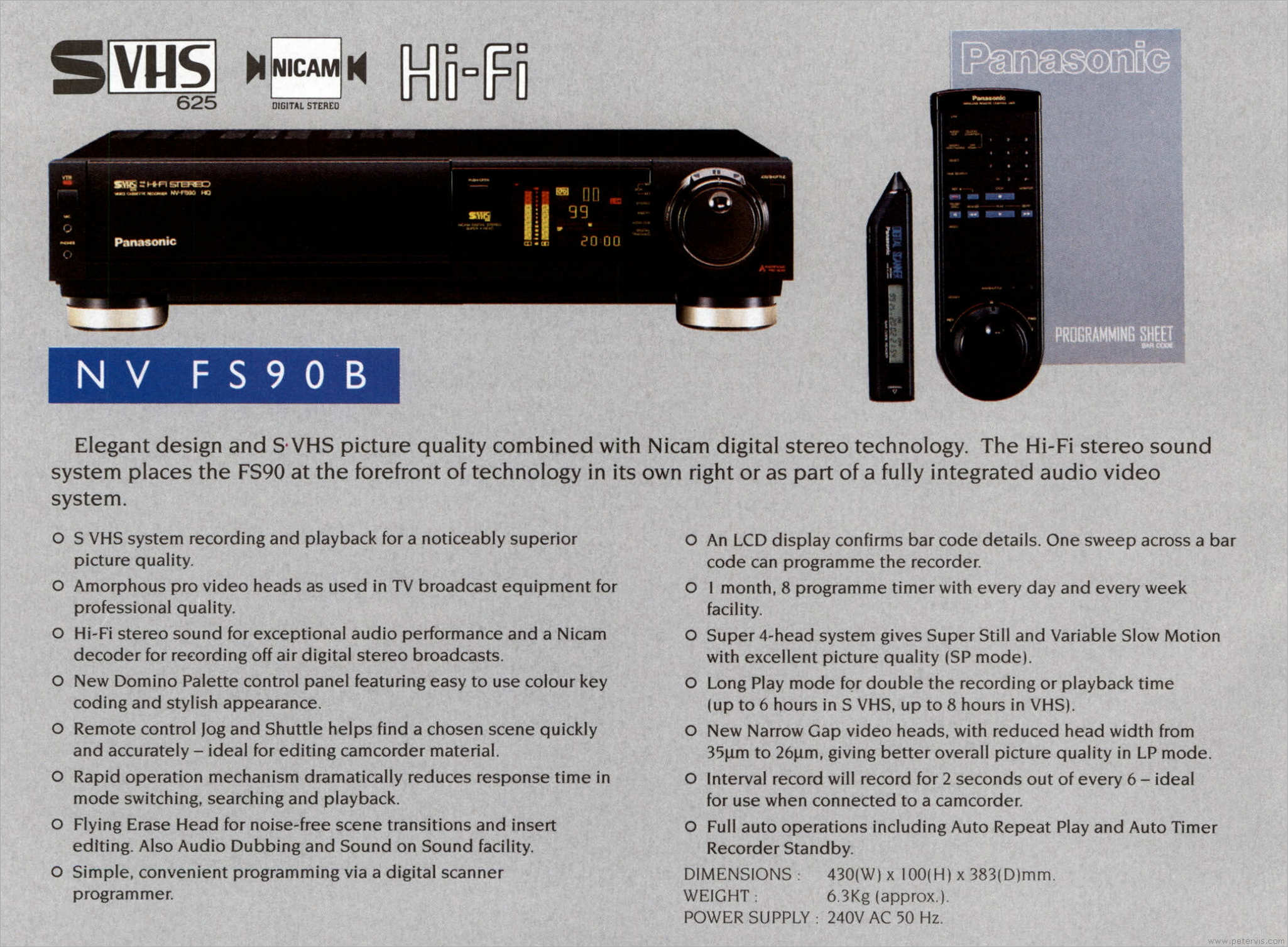 Panasonic NV-FS90B