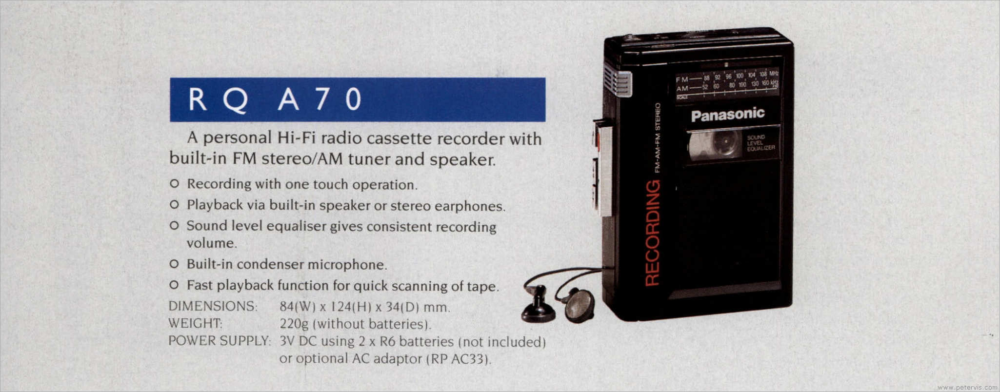 Panasonic RQ-A70