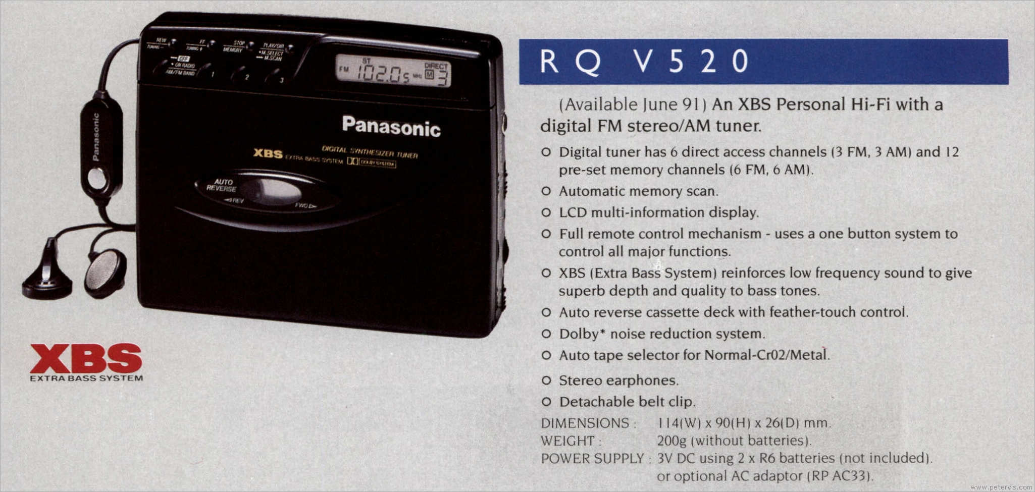 Panasonic RQ-V520