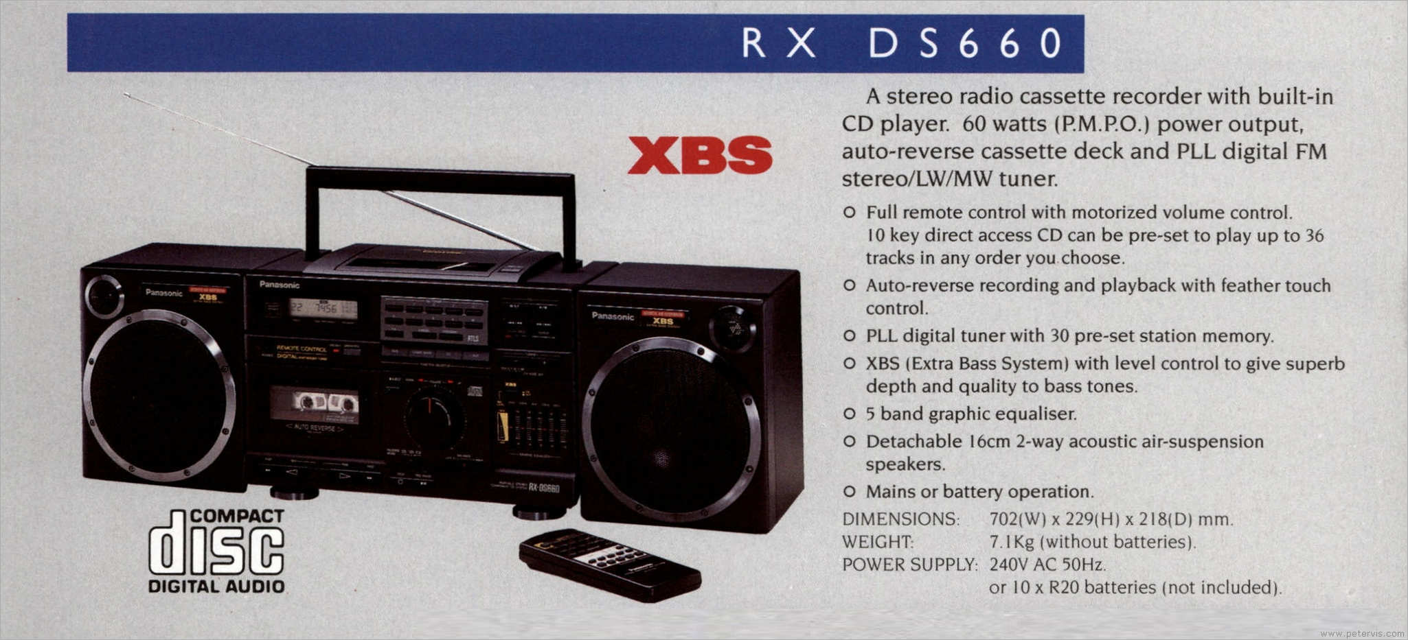 Panasonic RX-DS660