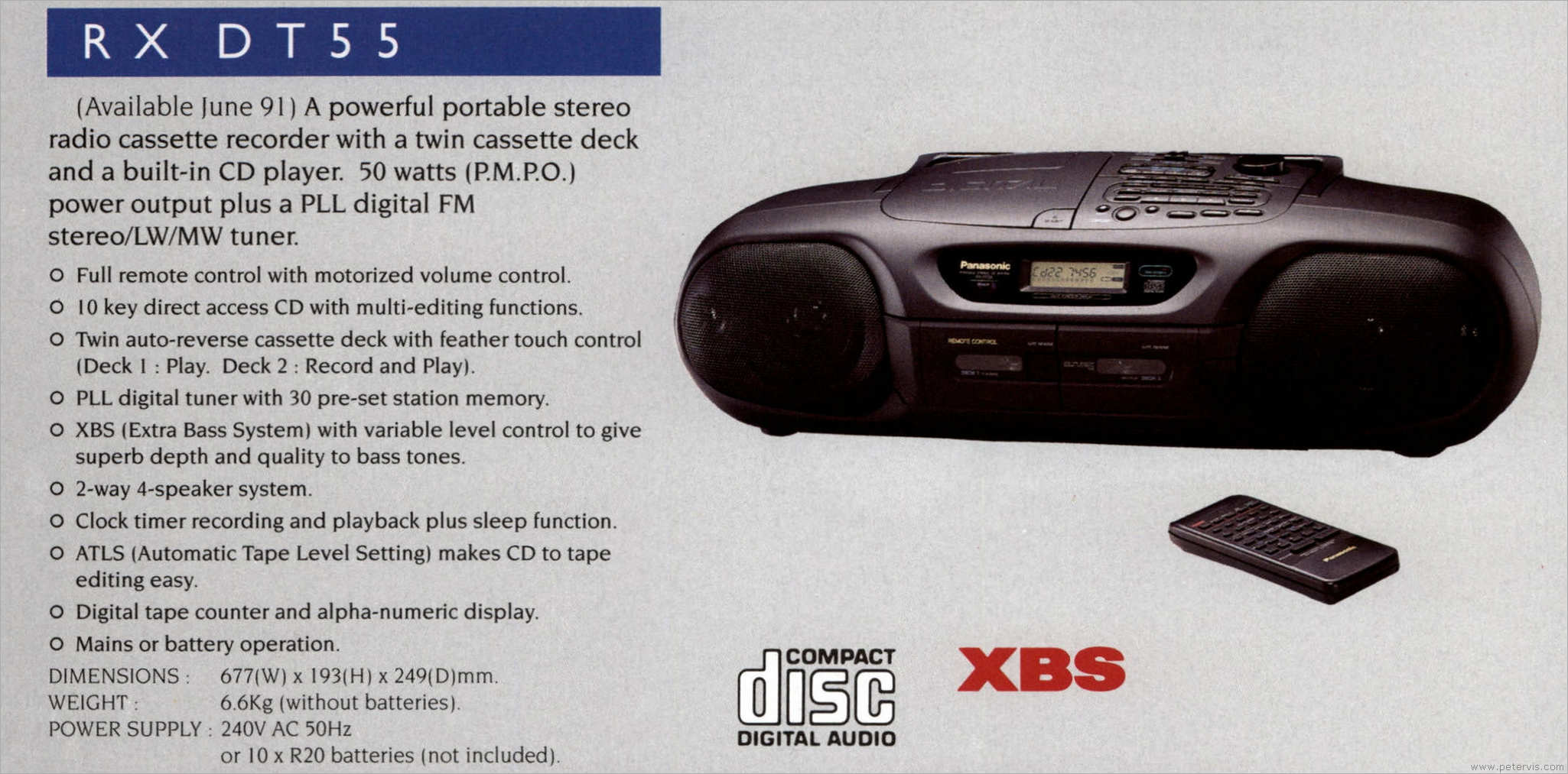 Panasonic RX-DT55