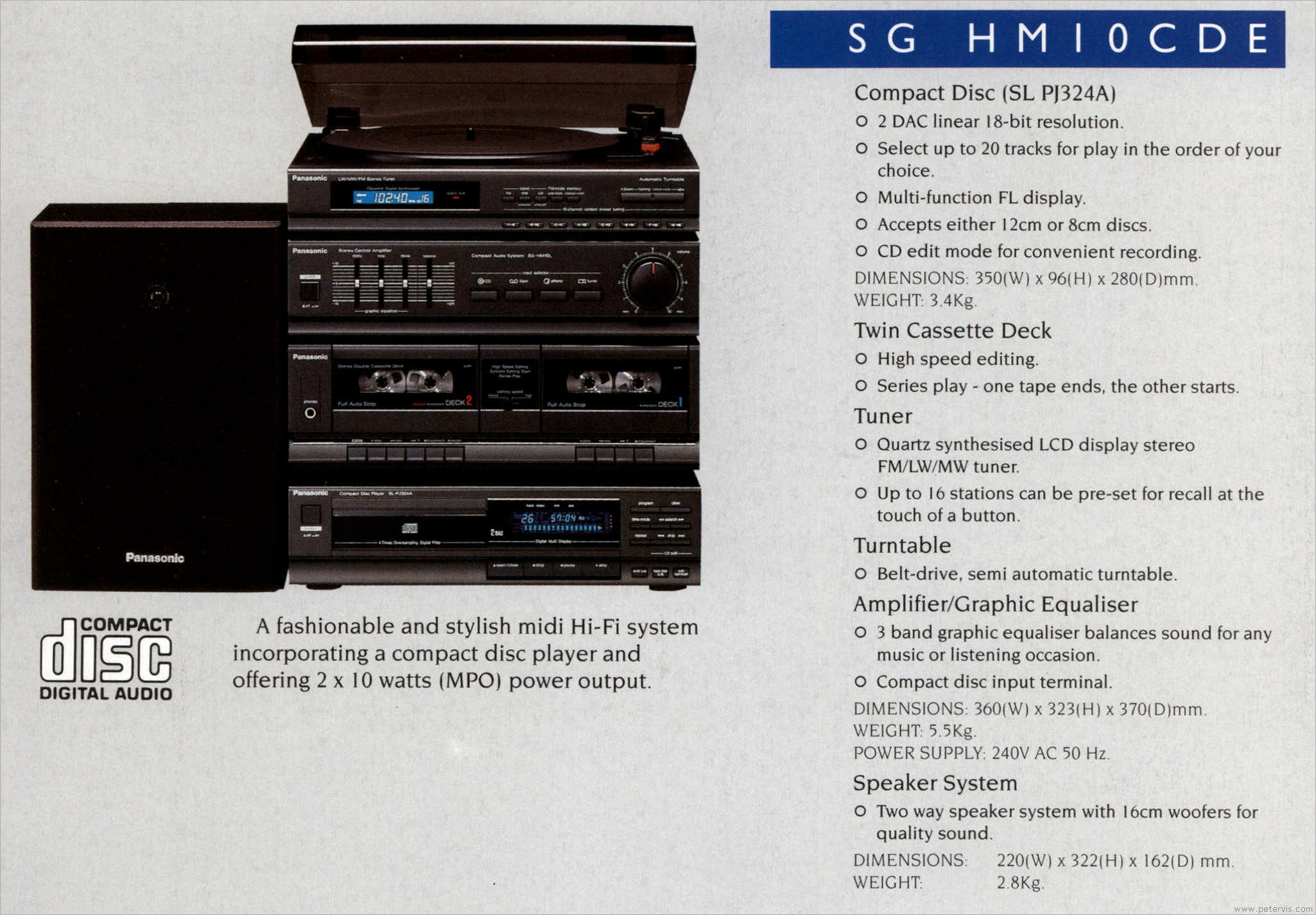 Panasonic SG-HM10CDE