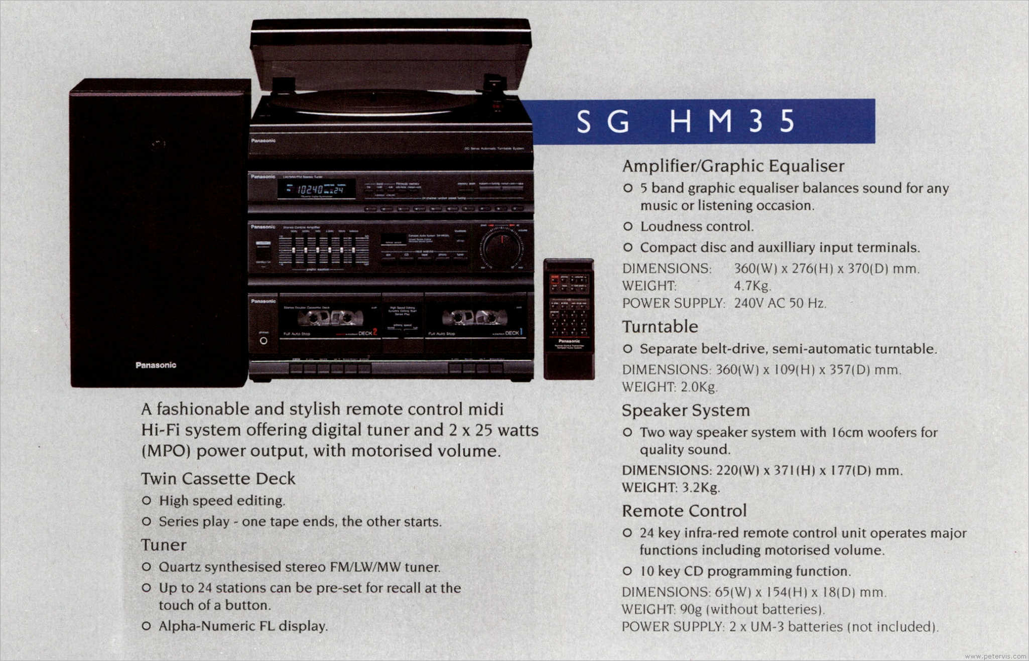 Panasonic SG-HM35