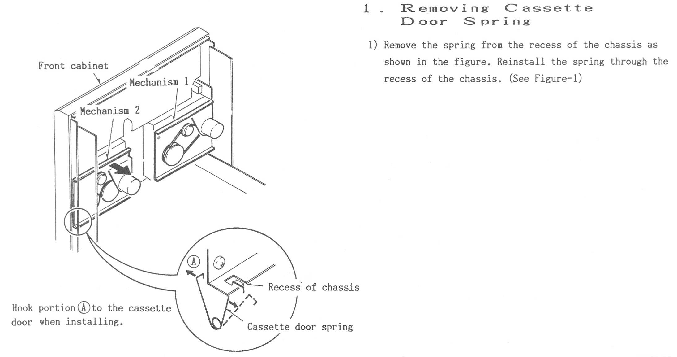 Cassette Door Spring