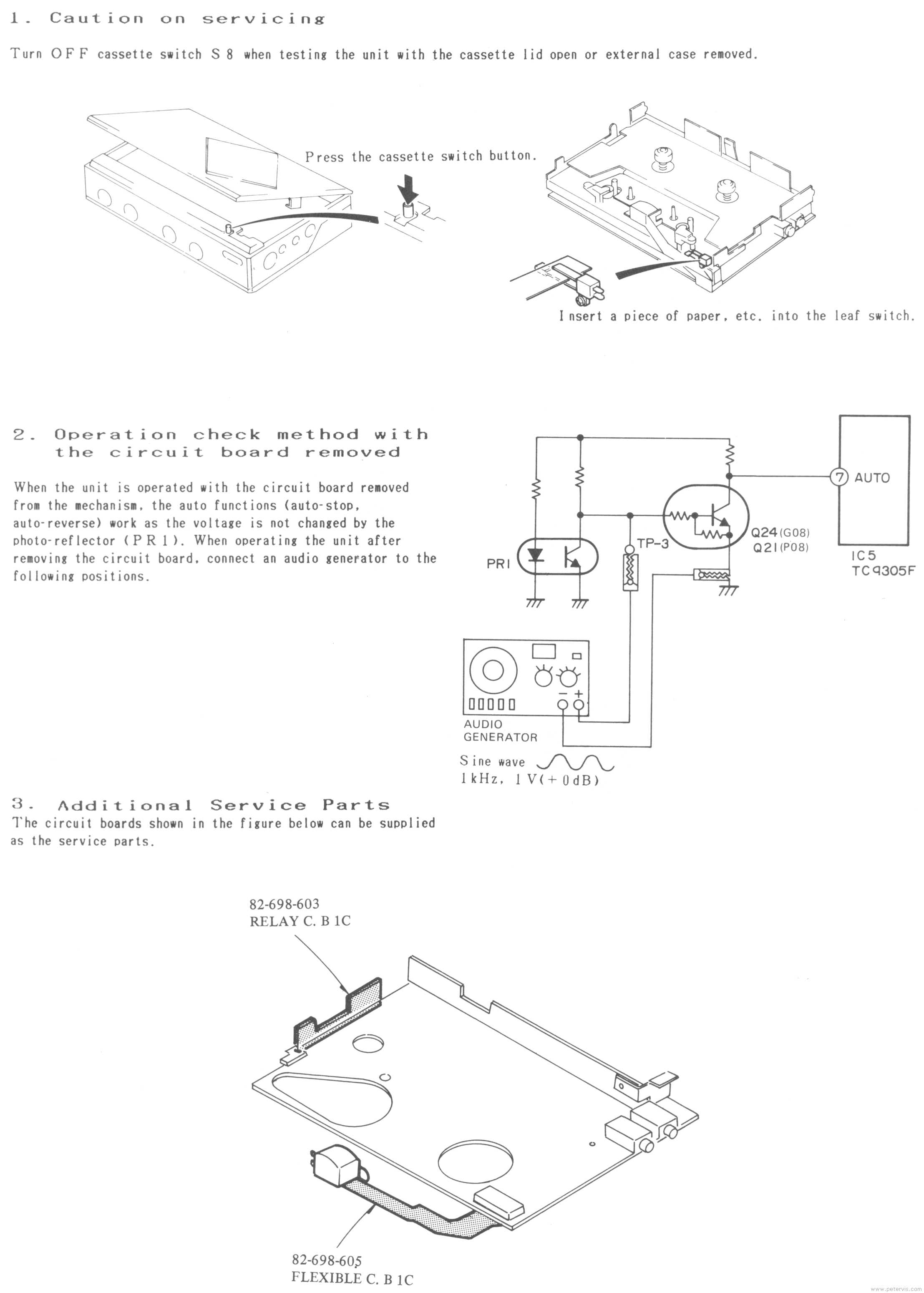 Servicing Instructions