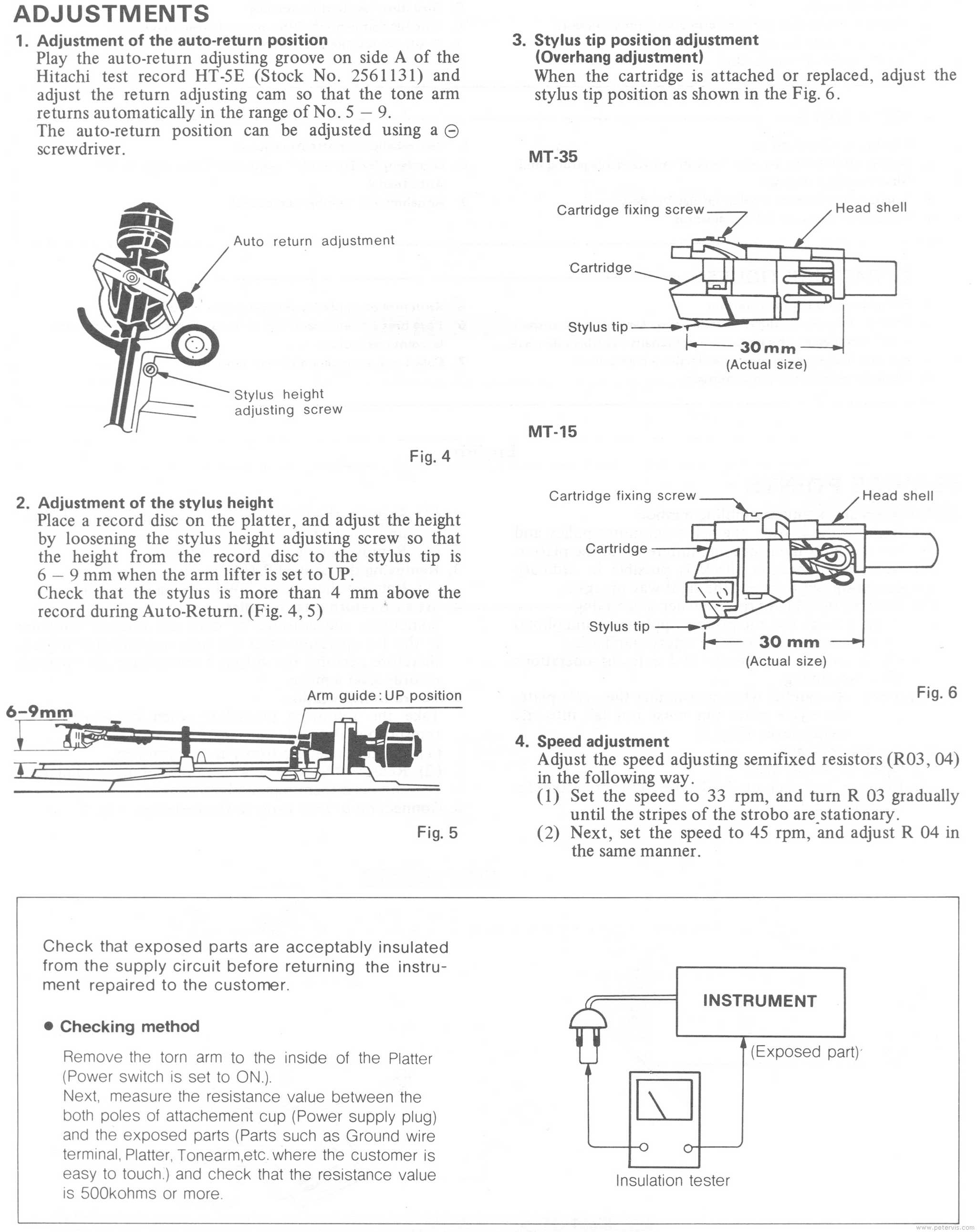 Stylus and Arm Adjustments