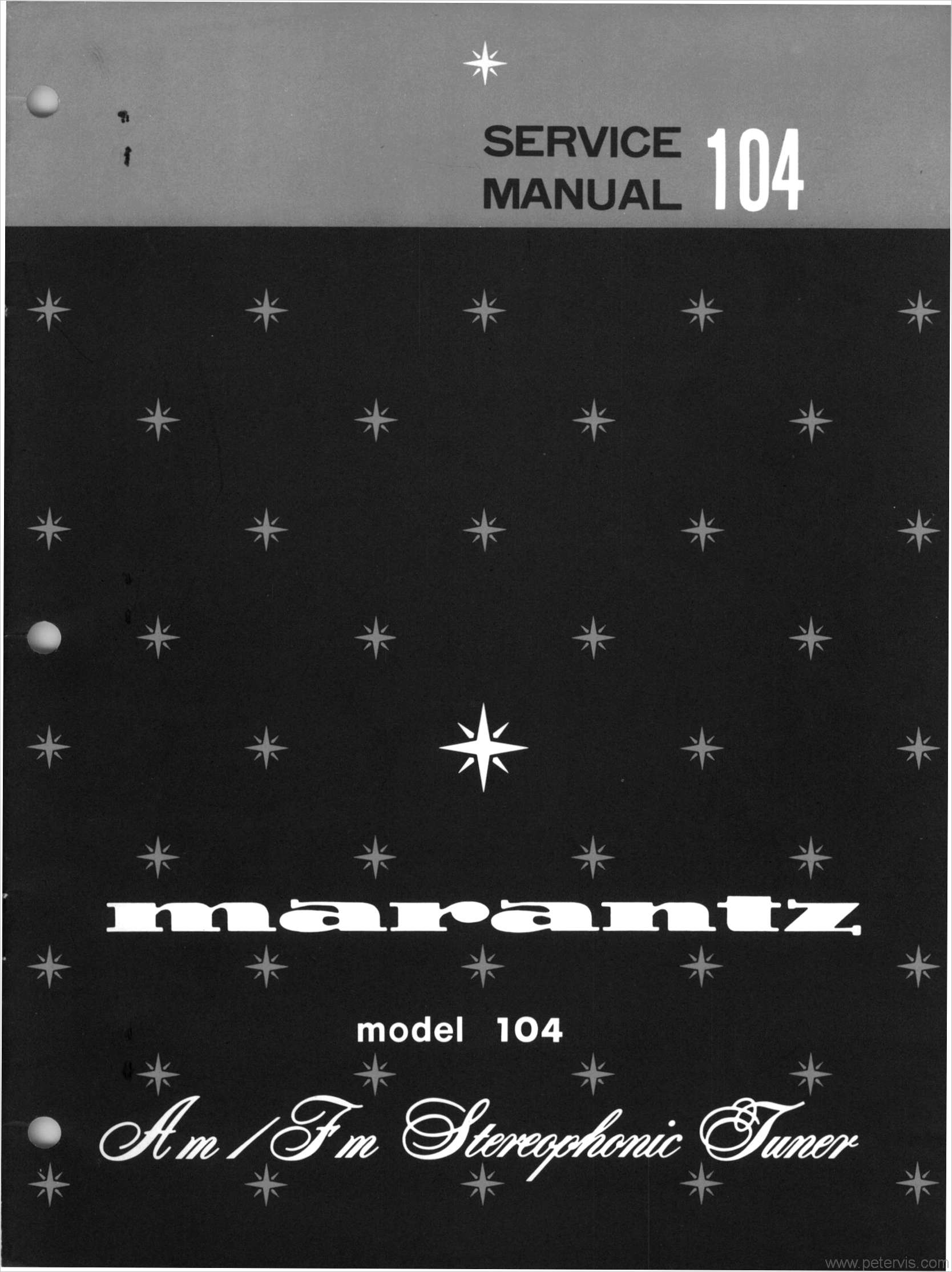 Marantz 104 Service Manual