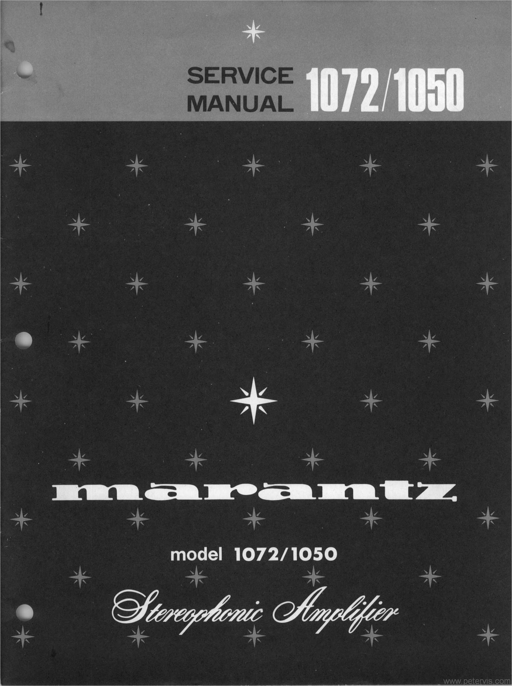 Marantz 1072 and 1050 Service Manual