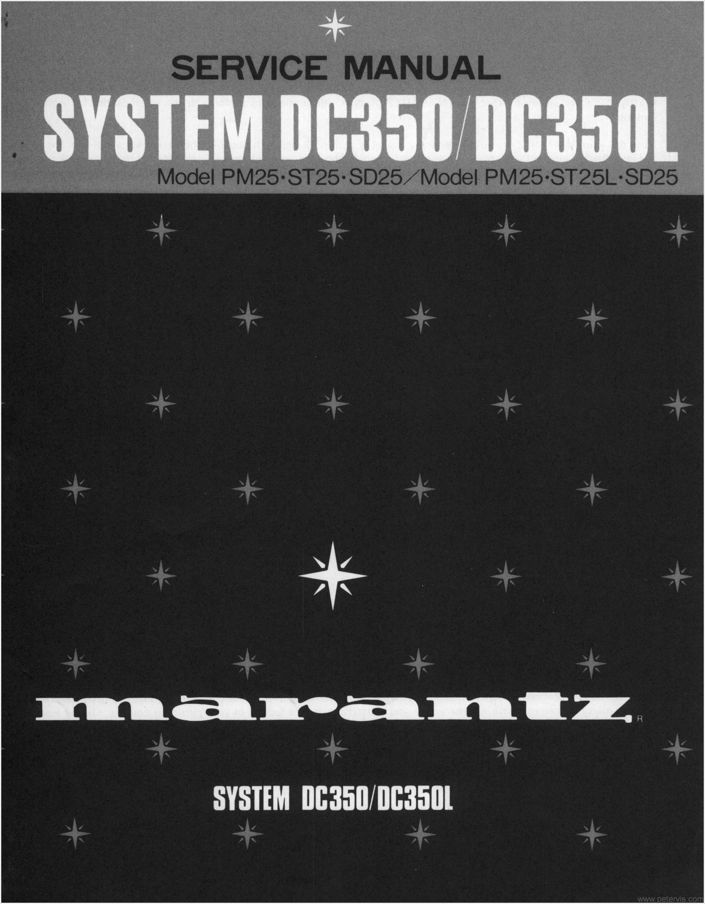 Marantz DC350 Service Manual