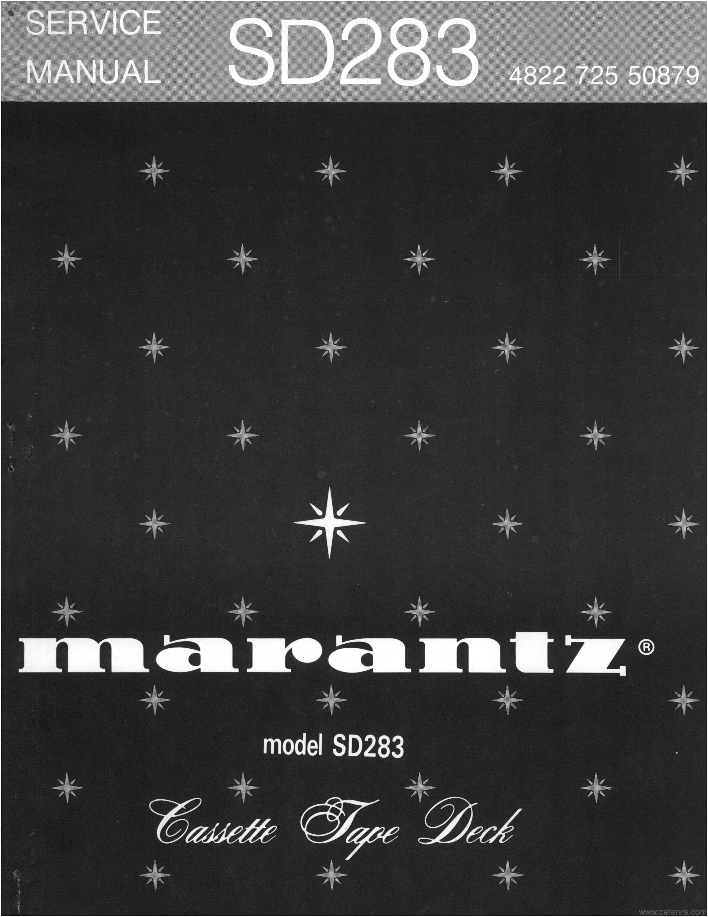 Marantz SD283 Service Manual